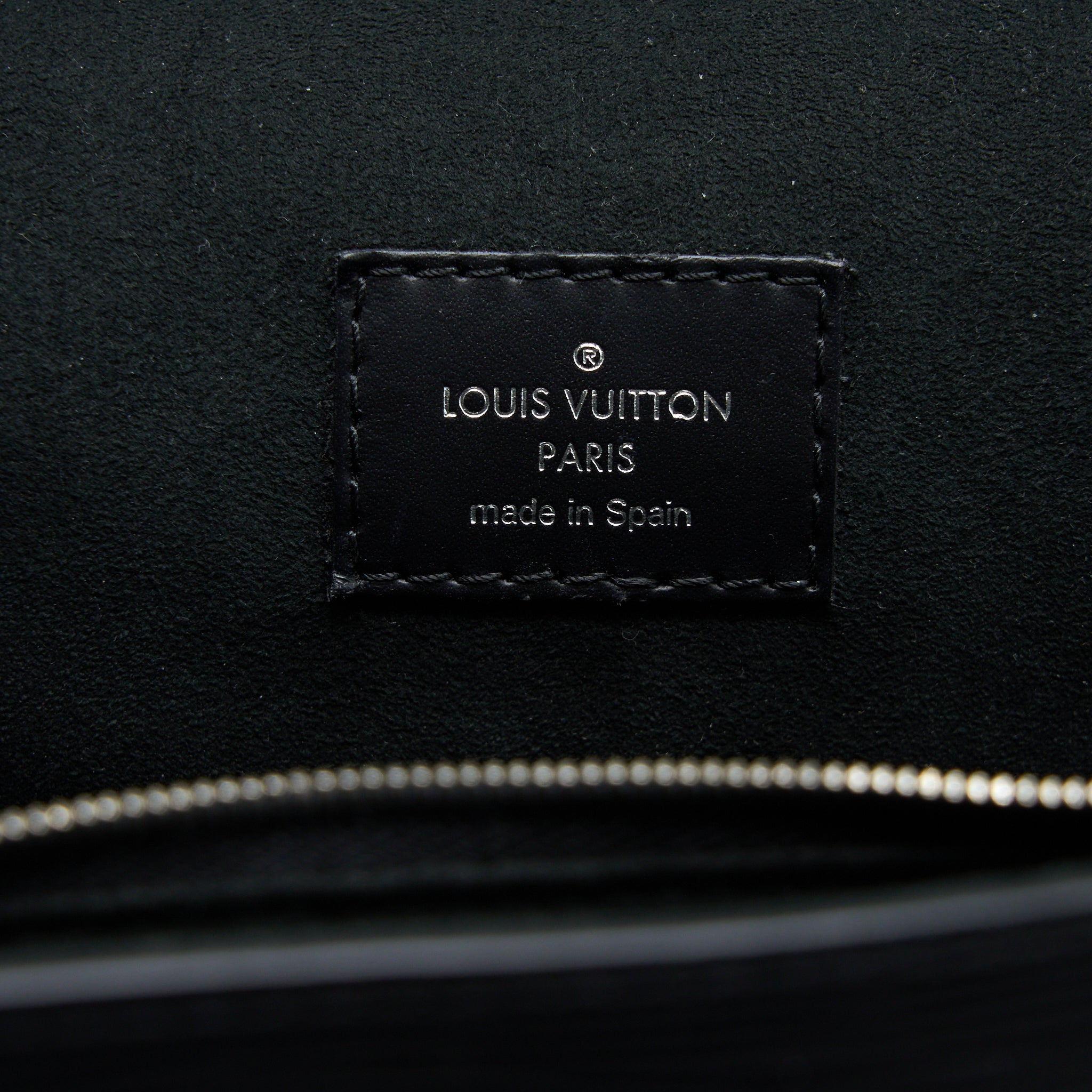 LOUIS VUITTON CLUNY MM EPI BLACK SHW WITH INITIAL S.S