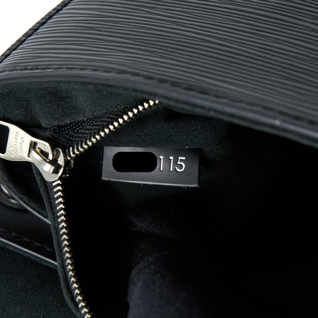LOUIS VUITTON CLUNY MM EPI BLACK SHW WITH INITIAL S.S