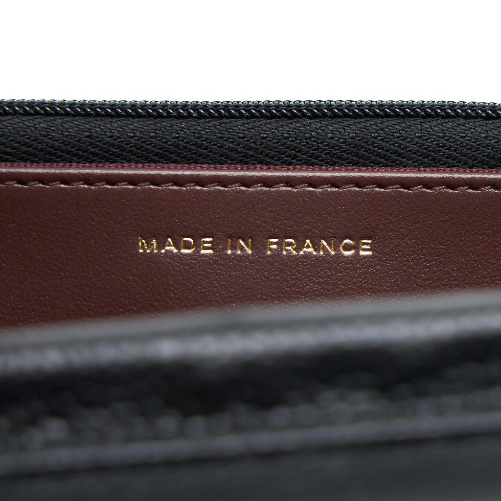 CHANEL CLASSIC WALLET ON CHAIN CAVIAR BLACK GHW (MICROCHIP)