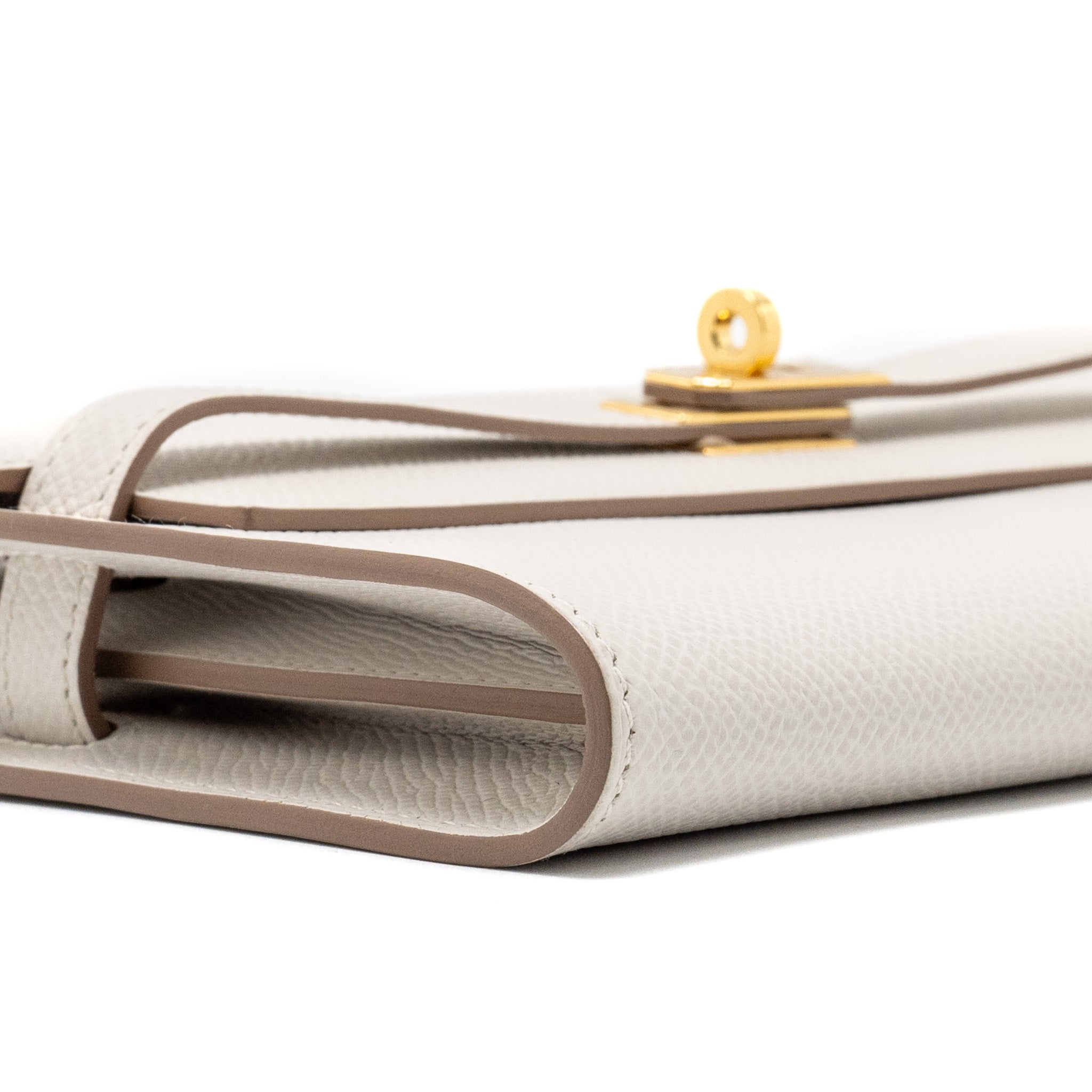 HERMES KELLY TO GO EPSOM GRIS PALE GHW