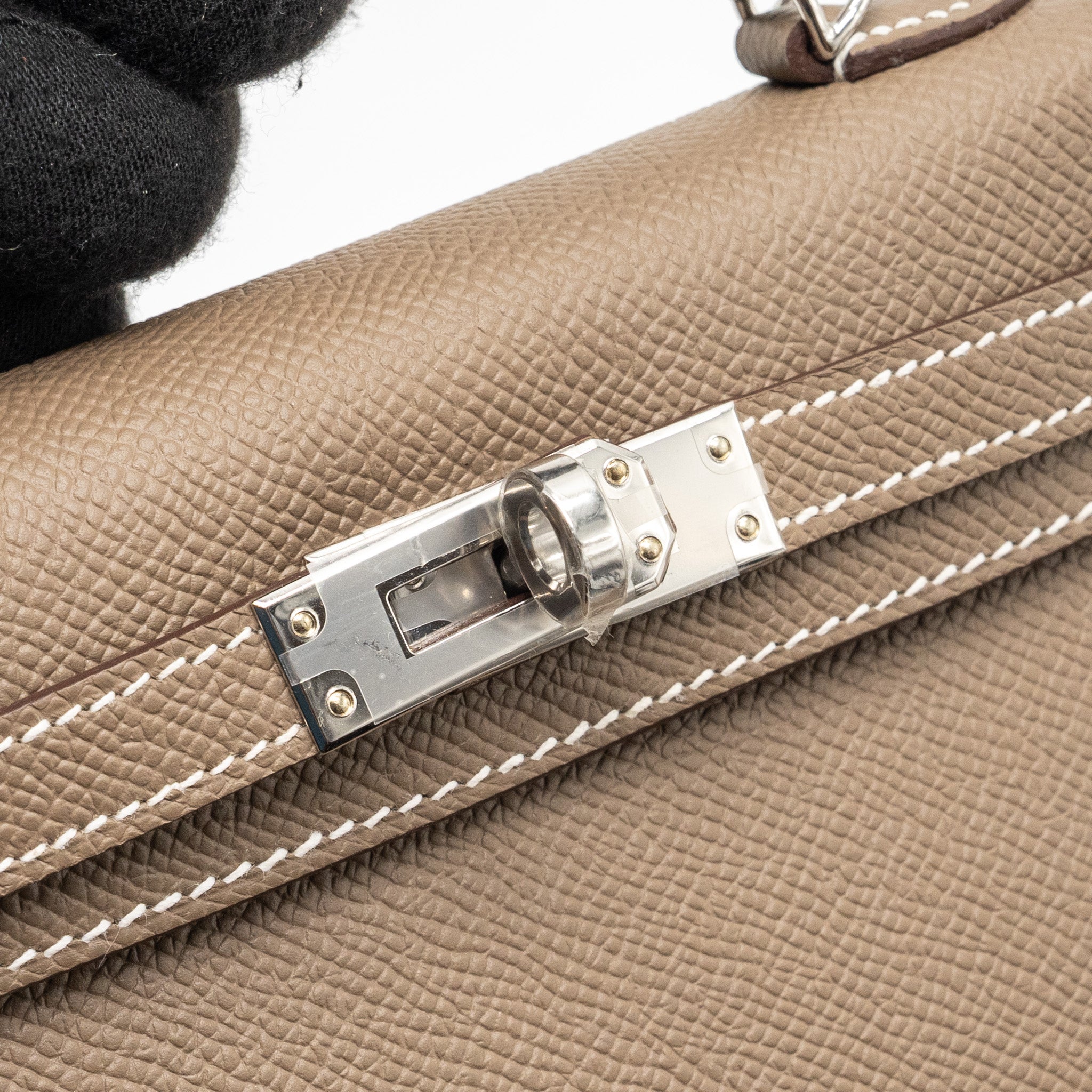HERMES MINI KELLY II EPSOM ETOUPE SHW