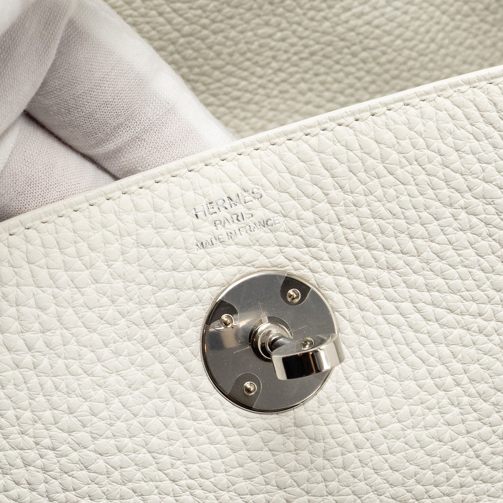 HERMES LINDY 26 CLEMENCE BLANC SHW