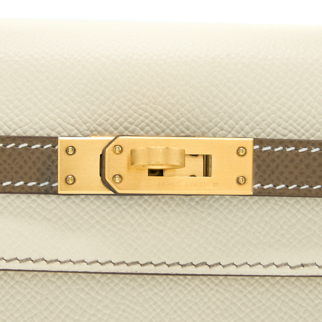 HERMES KELLY 25 SPECIAL ORDER EPSOM CRAIE / ETOUPE BRUSHED GHW