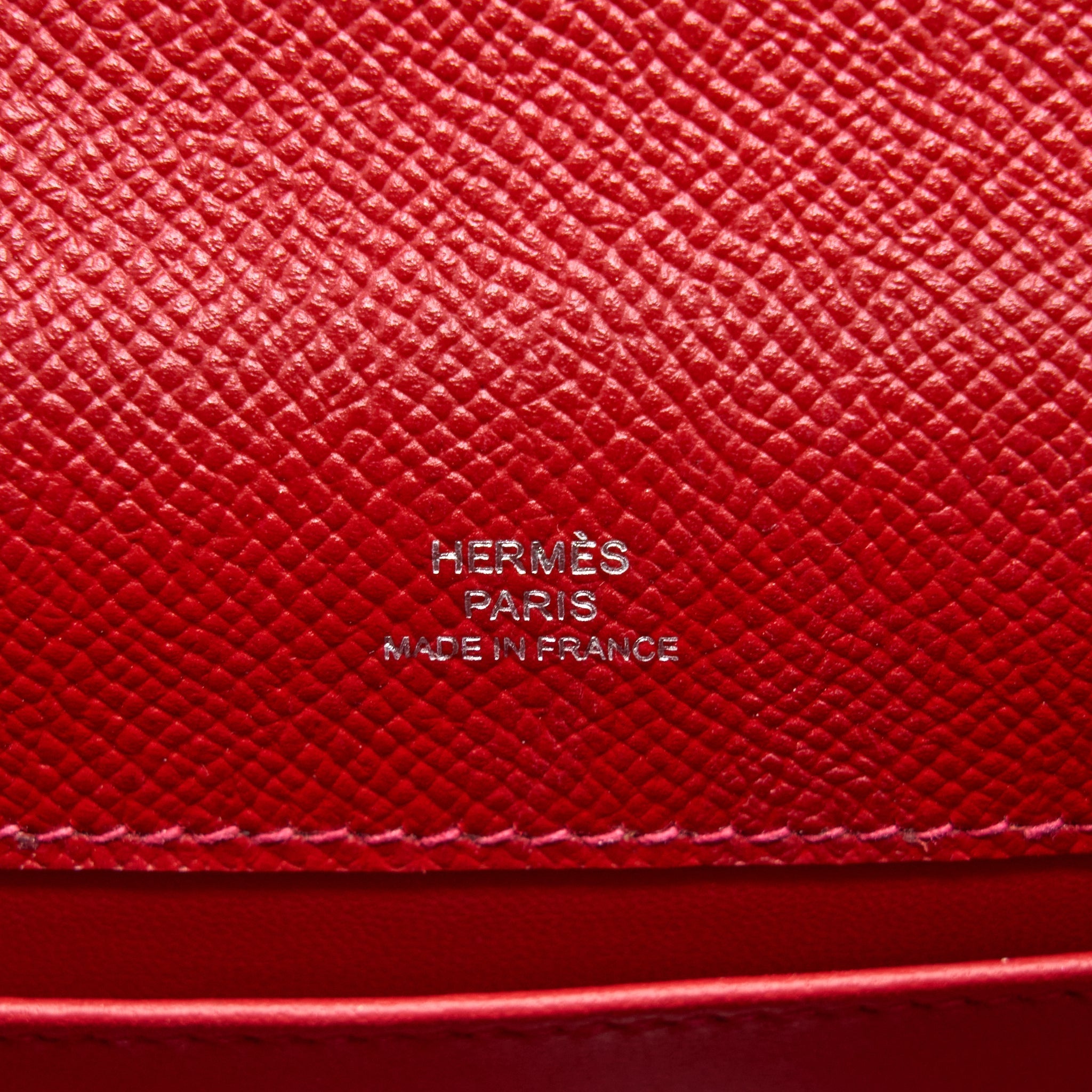 HERMES KELLY POCHETTE EPSOM Q5 ROUGE CASAQUE SHW