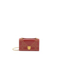 DIOR DIORAMA CROSSBODY BAG WITH HANDLE RED GHW