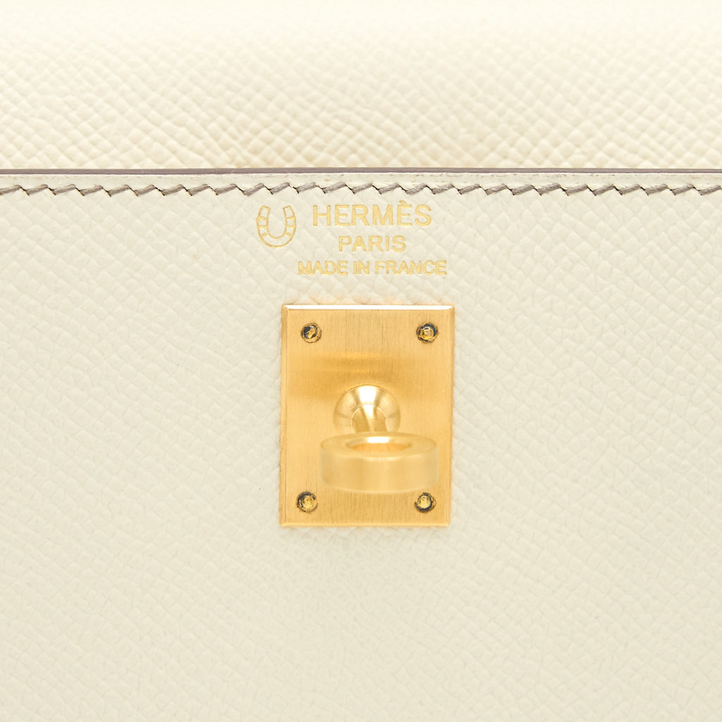 HERMES KELLY 25 SPECIAL ORDER EPSOM CRAIE / ETOUPE BRUSHED GHW