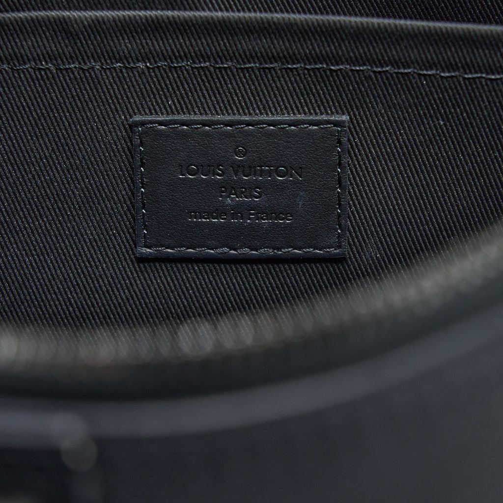 LOUIS VUITTON CITY KEEPALL GRAINED CALFSKIN BLACK WITH BLACK HARDWARE (NEW VERSION)