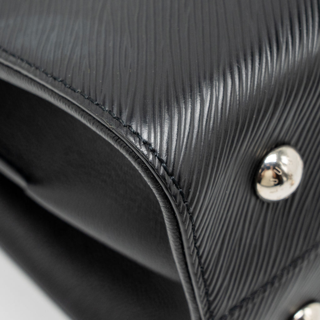LOUIS VUITTON TWIST TOTE BAG EPI BLACK SHW