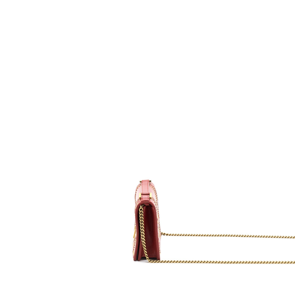 DIOR DIORAMA CROSSBODY BAG WITH HANDLE RED GHW