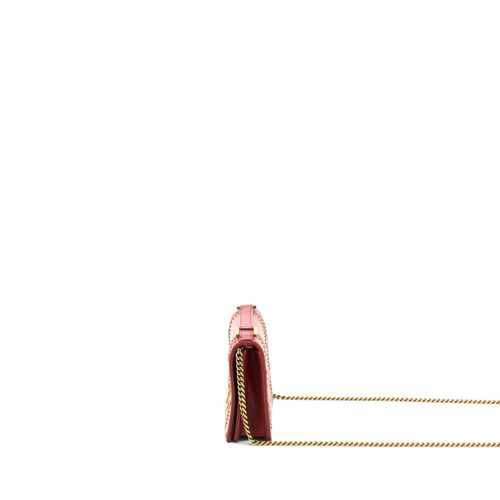 DIOR DIORAMA CROSSBODY BAG WITH HANDLE RED GHW