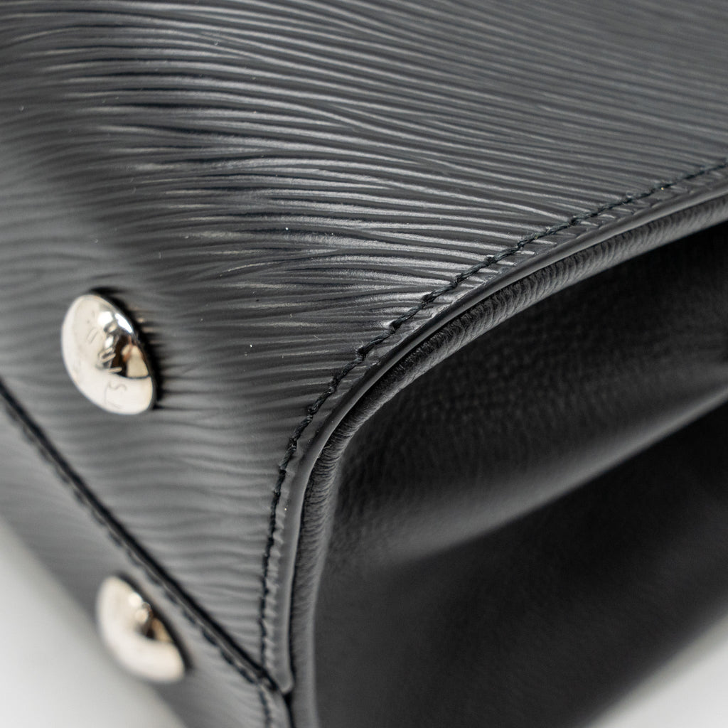 LOUIS VUITTON TWIST TOTE BAG EPI BLACK SHW