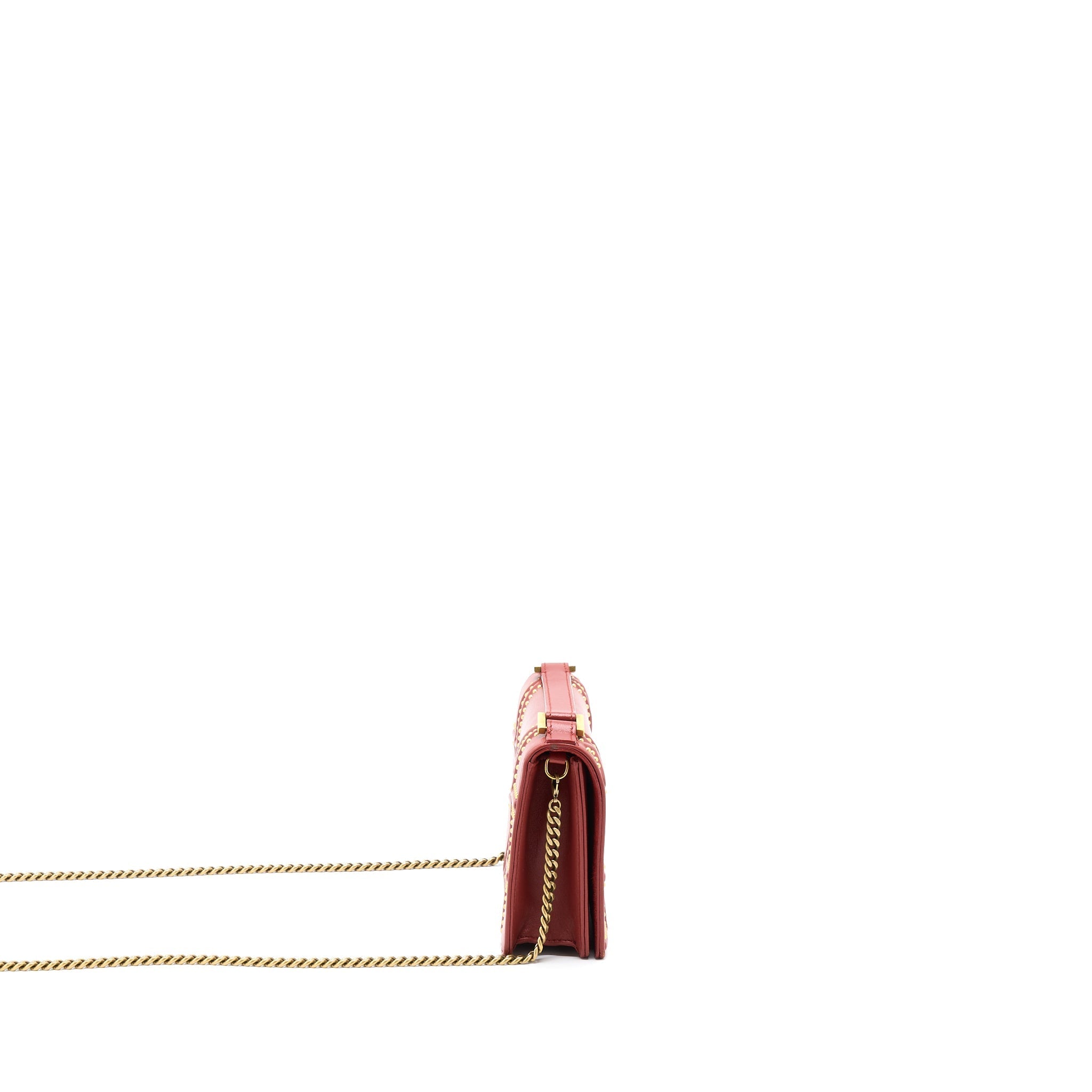 DIOR DIORAMA CROSSBODY BAG WITH HANDLE RED GHW