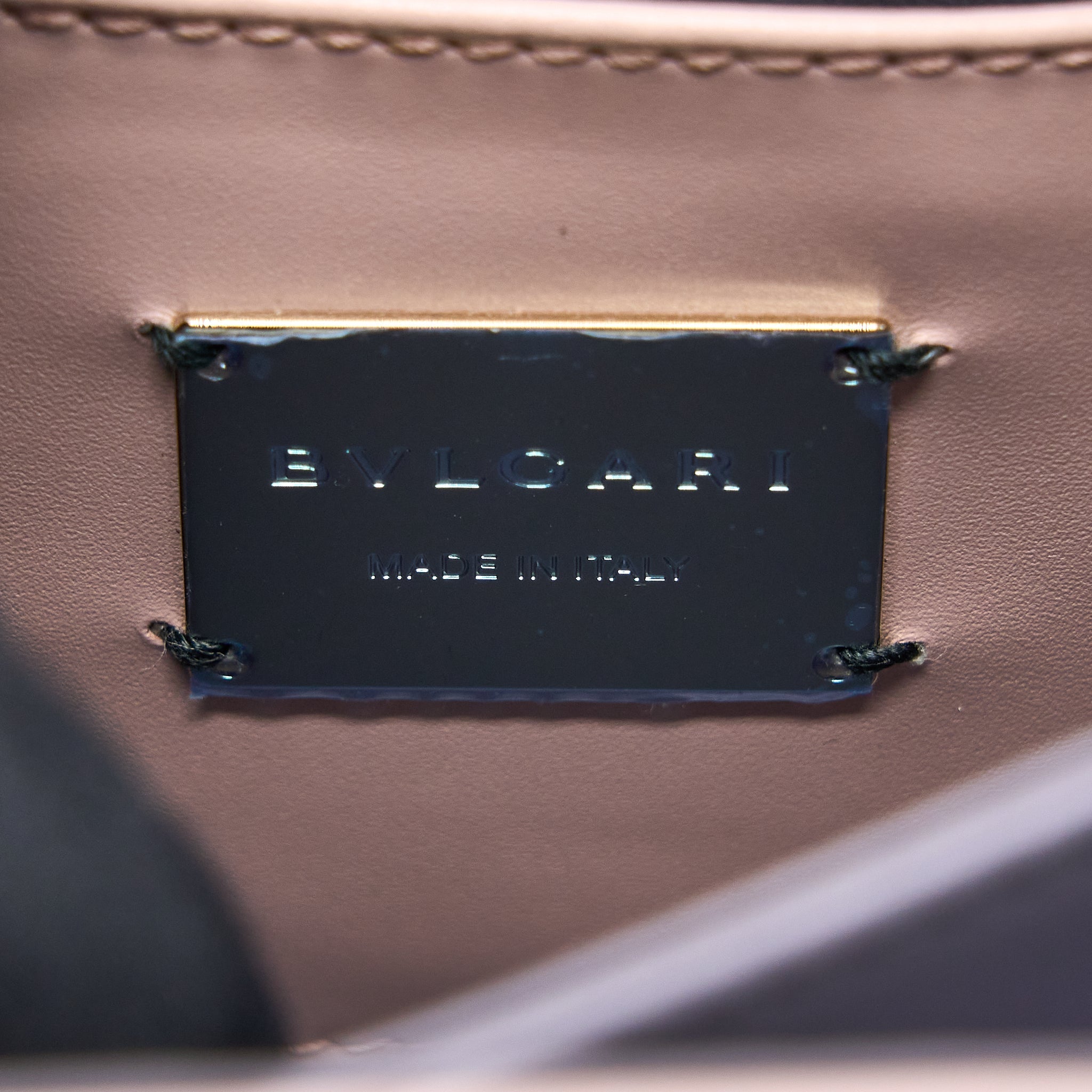 BVLGARI SERPENTI FOREVER TOP HANDLE BAG CALFSKIN CRYSTAL ROSE/GREY GHW