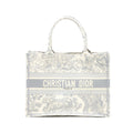 DIOR MEDIUM BOOK TOTE GREY TOILE DE JOUY EMBROIDERY