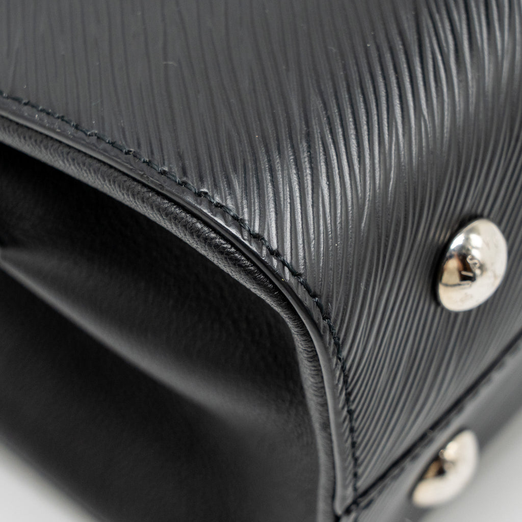 LOUIS VUITTON TWIST TOTE BAG EPI BLACK SHW