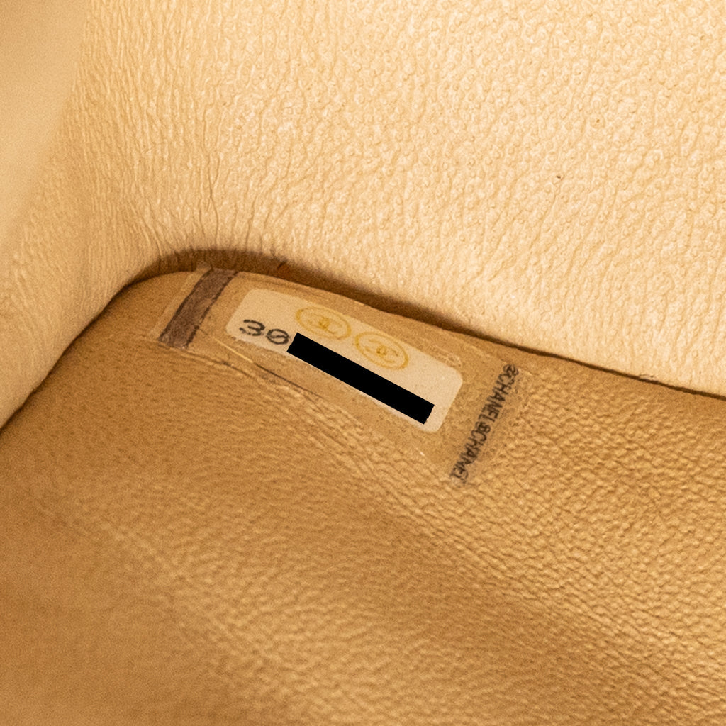 CHANEL MEDIUM CLASSIC DOUBLE FLAP BAG CAVIAR BEIGE GHW