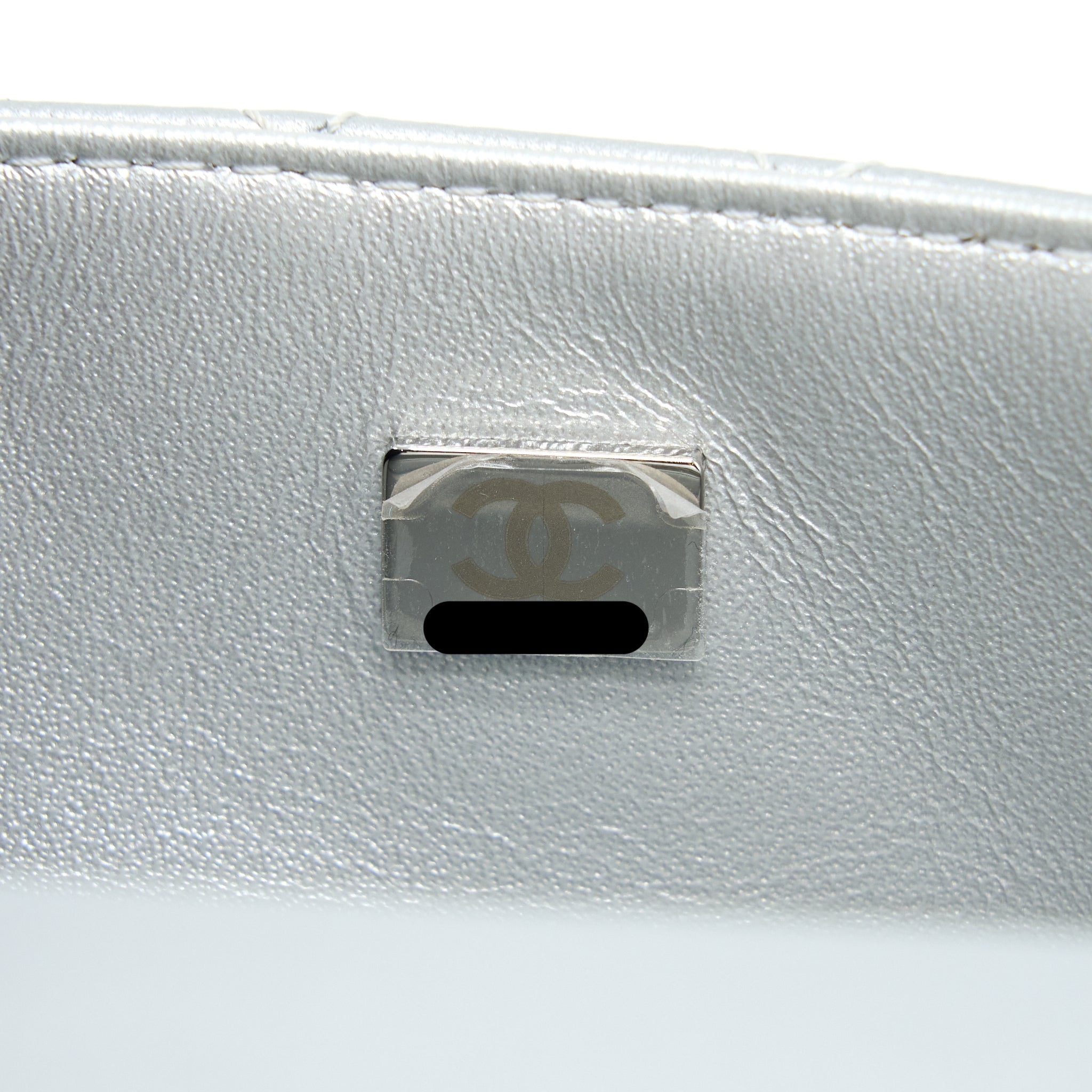 CHANEL MINI 2.55 REISSUE FLAP BAG CALFSKIN LIGHT GREY SHW