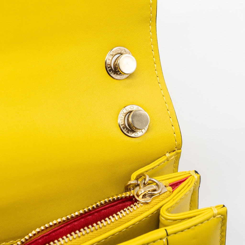 BVLGARI SERPENTI FOREVER SHOULDER BAG CALFSKIN YELLOW LGHW