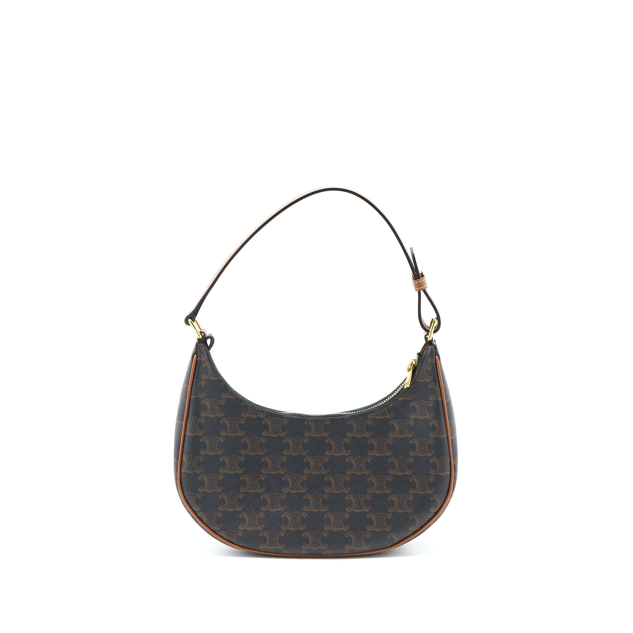 CELINE AVA BAG IN TRIOMPHE CANVAS/CALFSKIN TAN GHW
