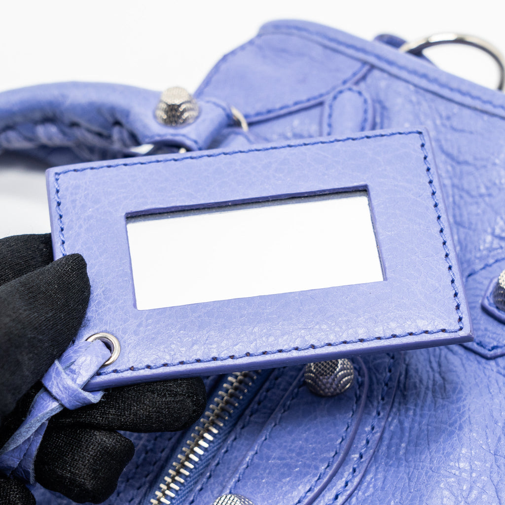 BALENCIAGA MINI CITY BAG LIGHT PURPLE SHW