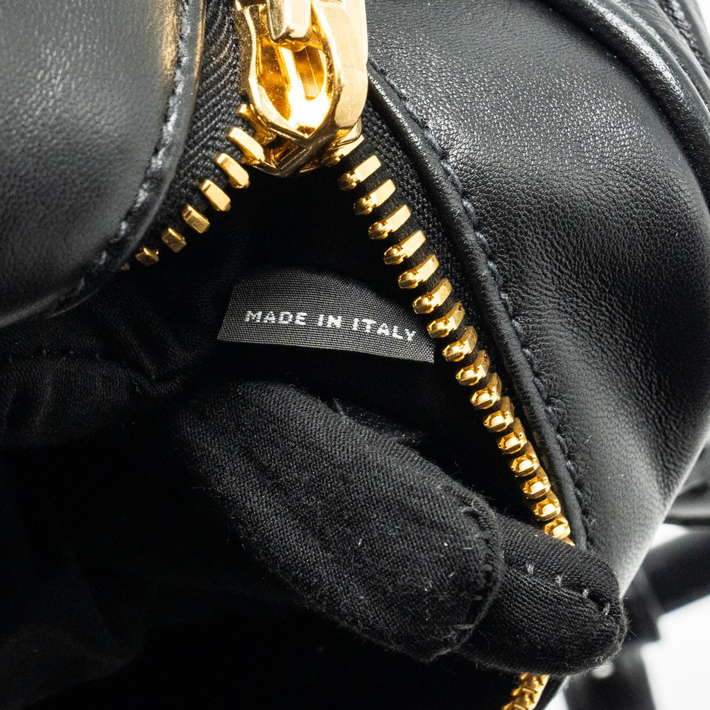 MIU MIU ARCADIE MATELASSE NAPPA BAG BLACK GHW