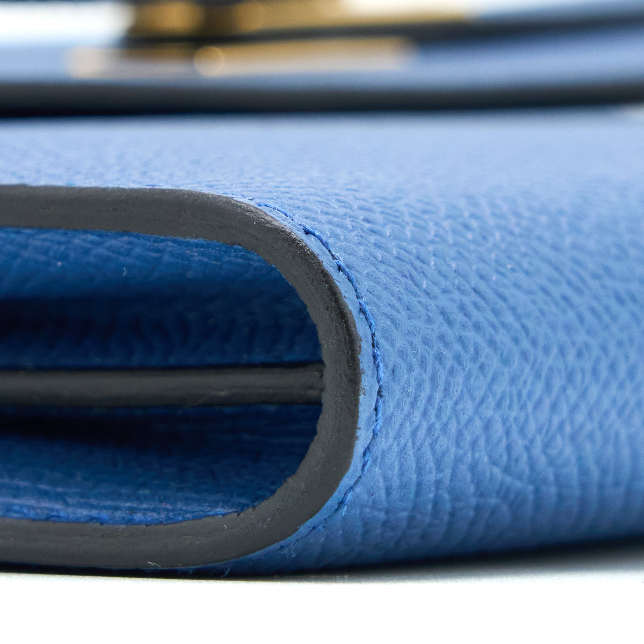 HERMES KELLY LONG WALLET EPSOM BLUE GHW