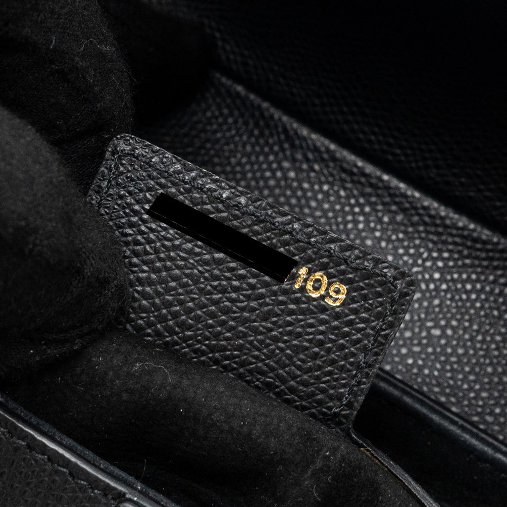 DIOR MEDIUM SADDLE BAG CALFSKIN BLACK GHW