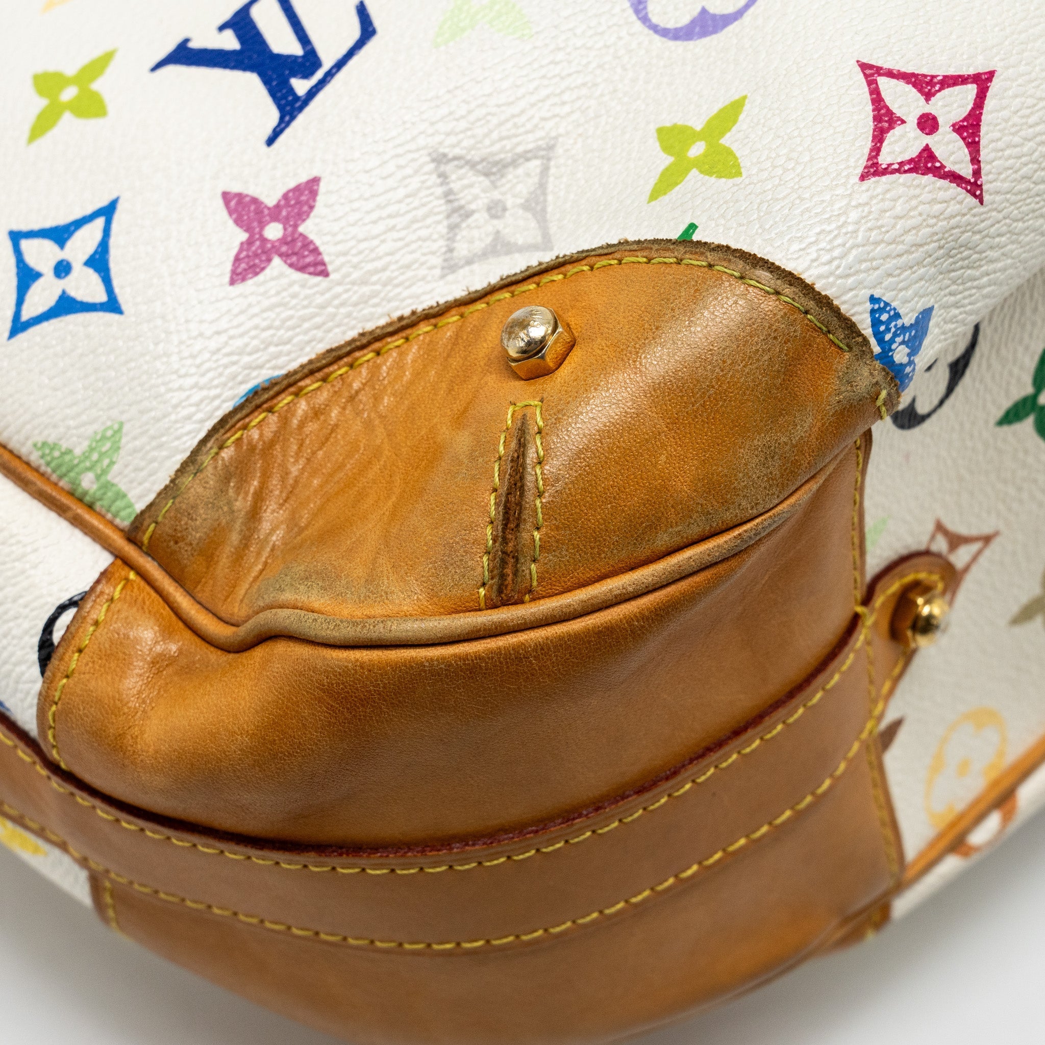 LOUIS VUITTON MURAKAMI GRETA BAG MONOGRAM CANVAS WHITE/MULTICOLOUR GHW