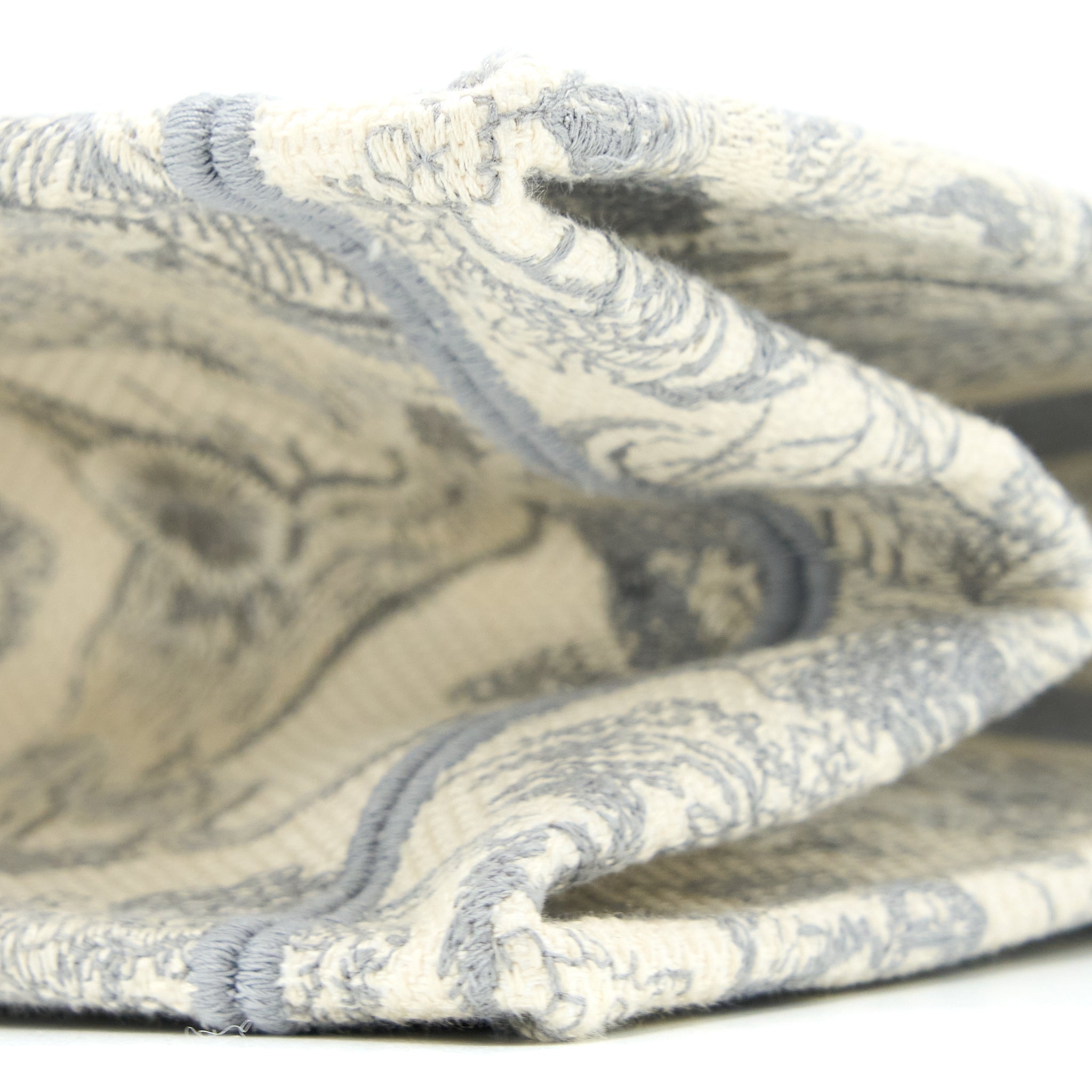 DIOR MEDIUM BOOK TOTE GREY TOILE DE JOUY EMBROIDERY