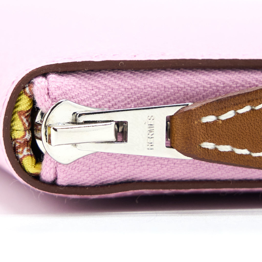 HERMES SILK’IN CLASSIQUE LONG WALLET EPSOM MAUVE SYLVESTRE/MULTICOLOUR SHW