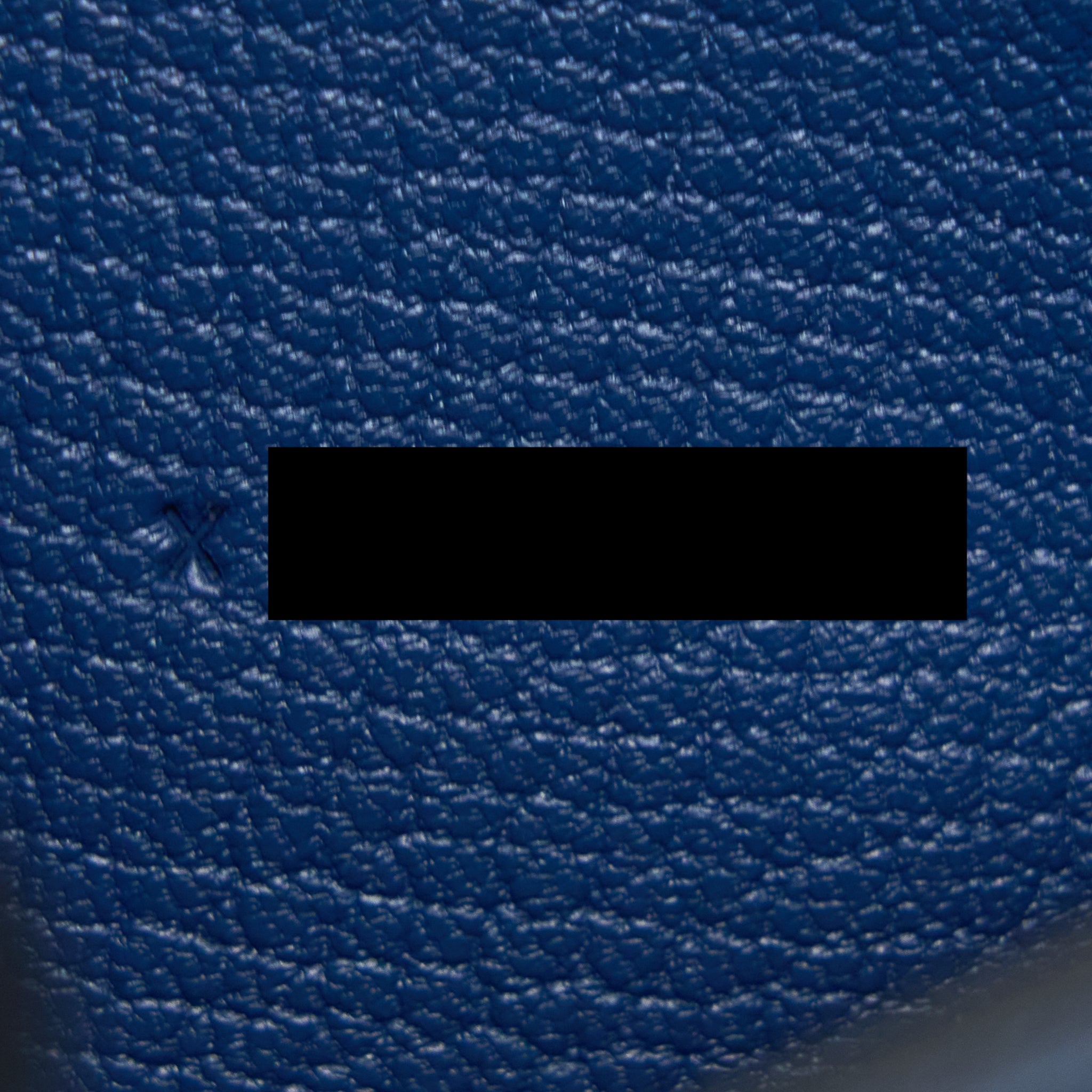 HERMES BEARN WALLET OSTRICH BLUE SHW