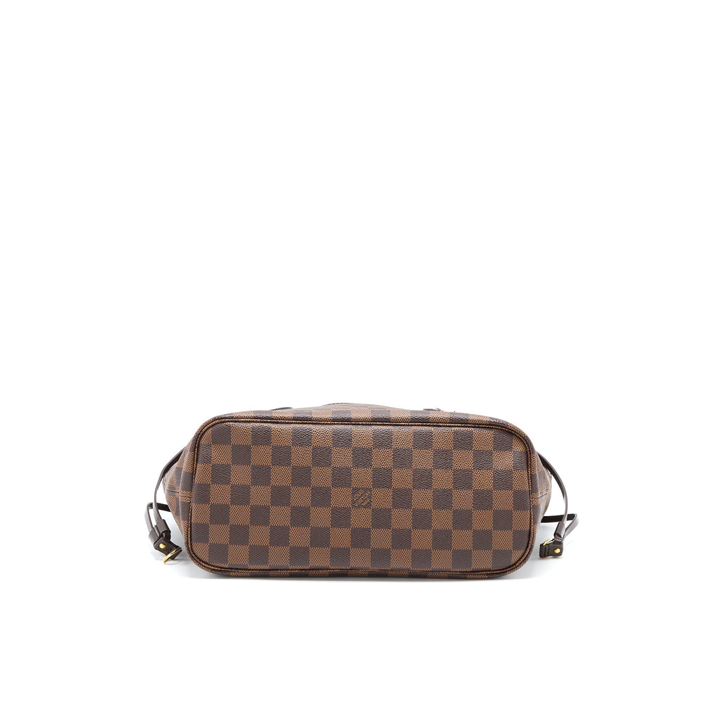 LOUIS VUITTON NEVERFULL PM DAMIER EBENE CANVAS GHW