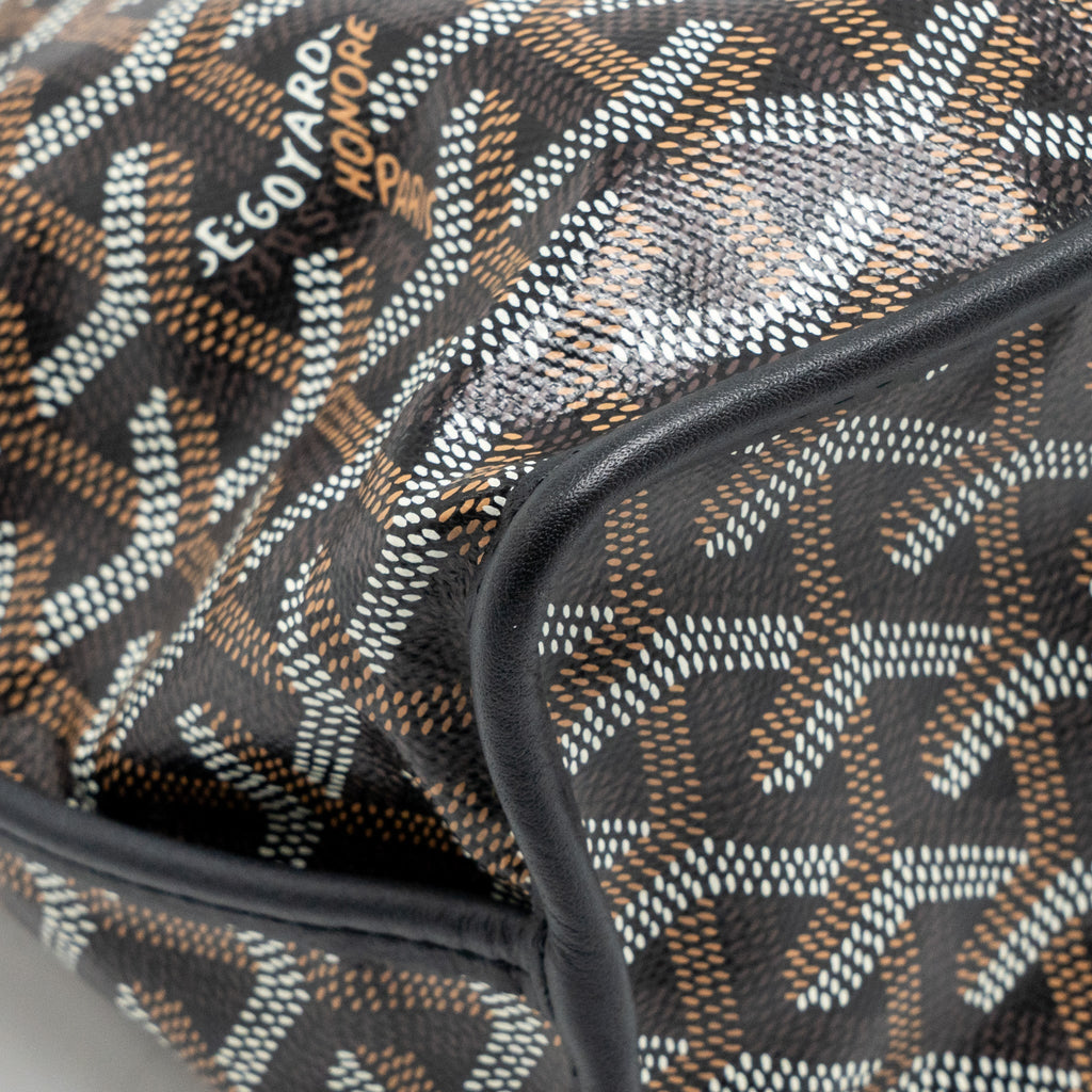 GOYARD MINI ANJOU TOTE GOYARDLINE CANVAS/LEATHER BLACK SHW