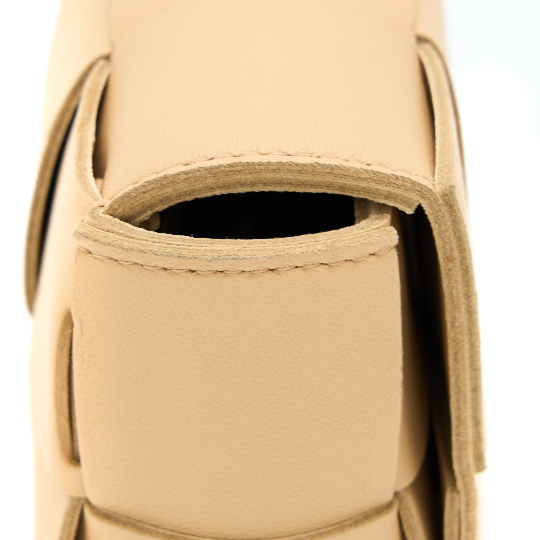 BOTTEGA VENETA CASSETTE BELT BAG ALMOND