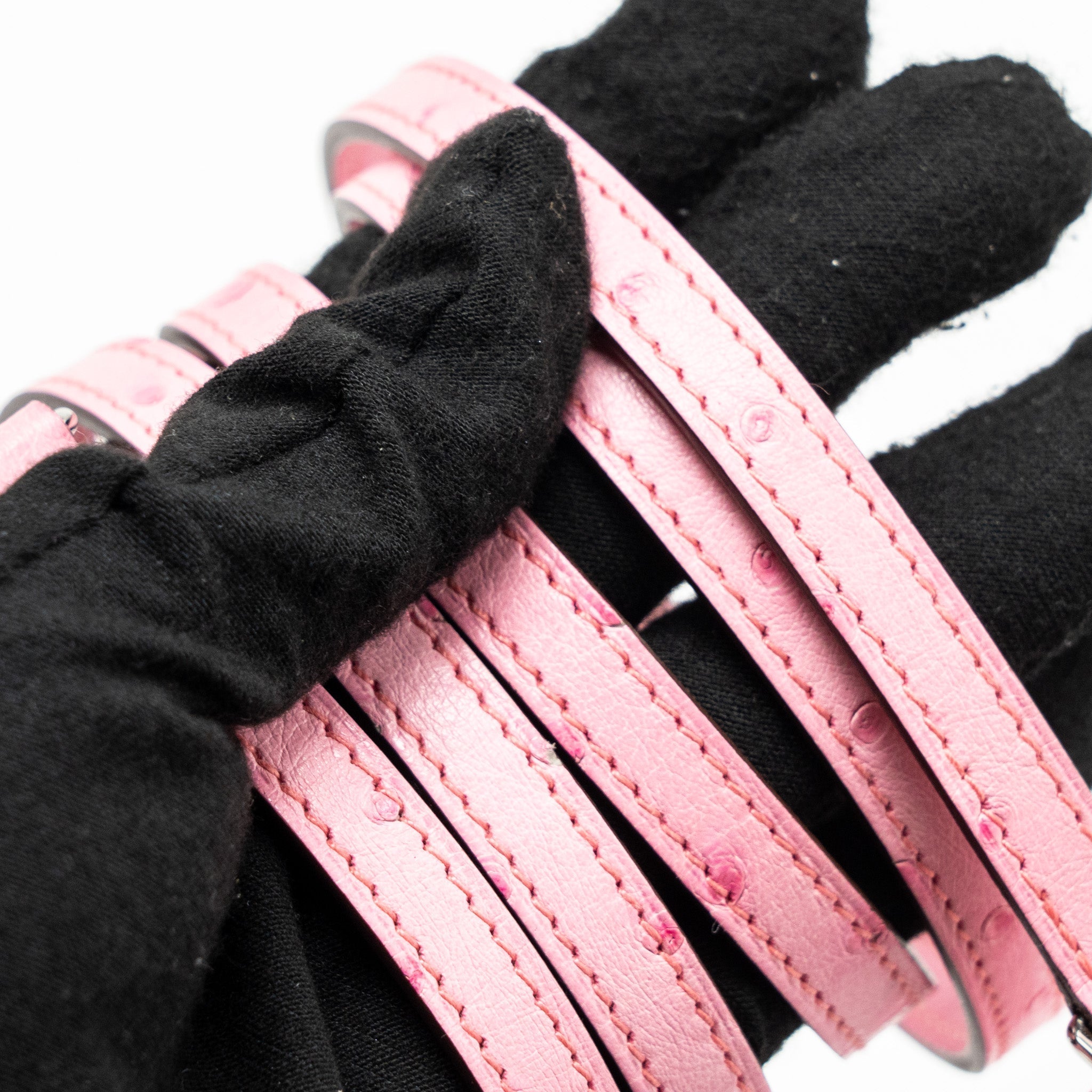 HERMES CONSTANCE TO GO OSTRICH BUBBLEGUM PINK SHW