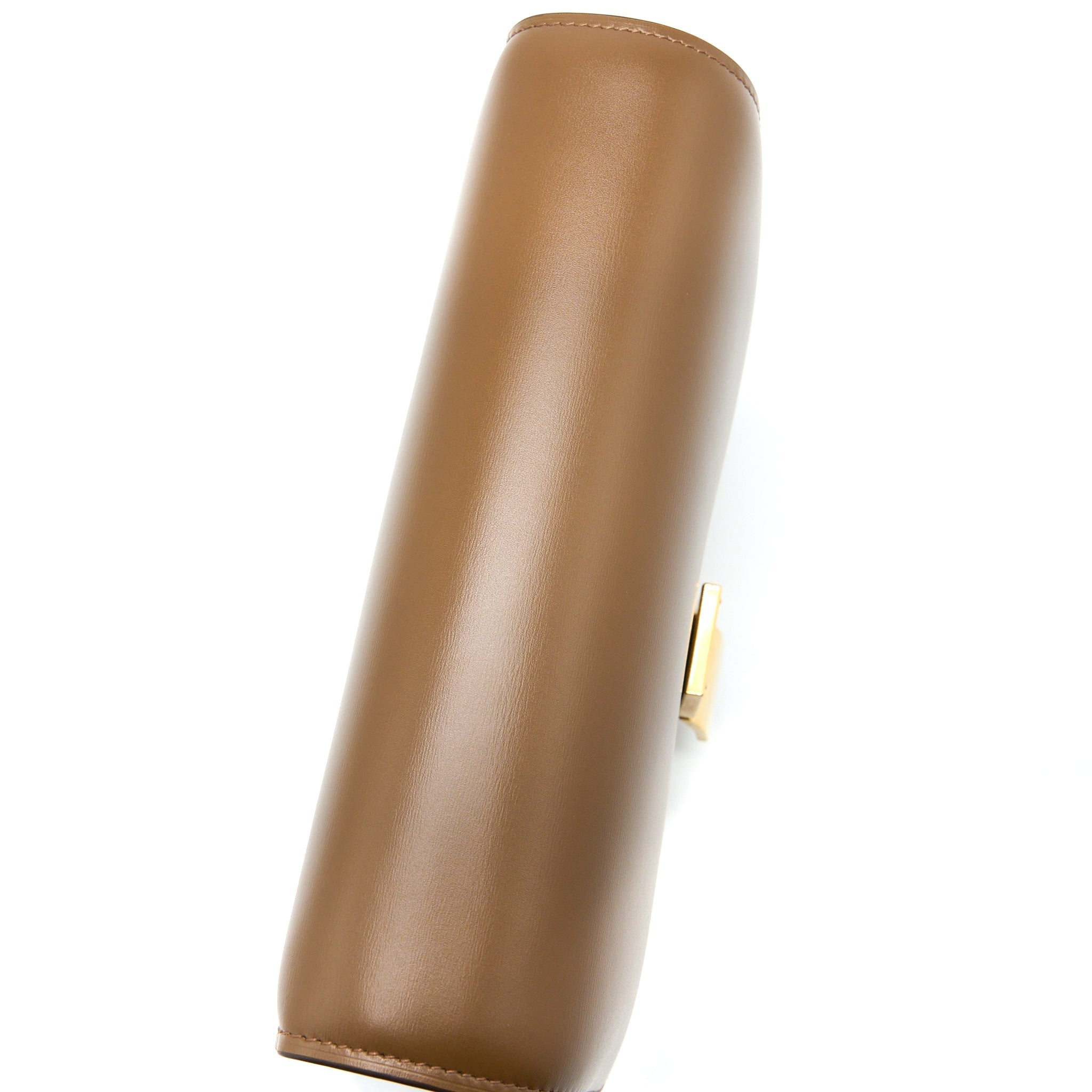 CELINE MEDIUM CLASSIC BOX BAG CALFSKIN CARAMEL BRUSHED GHW