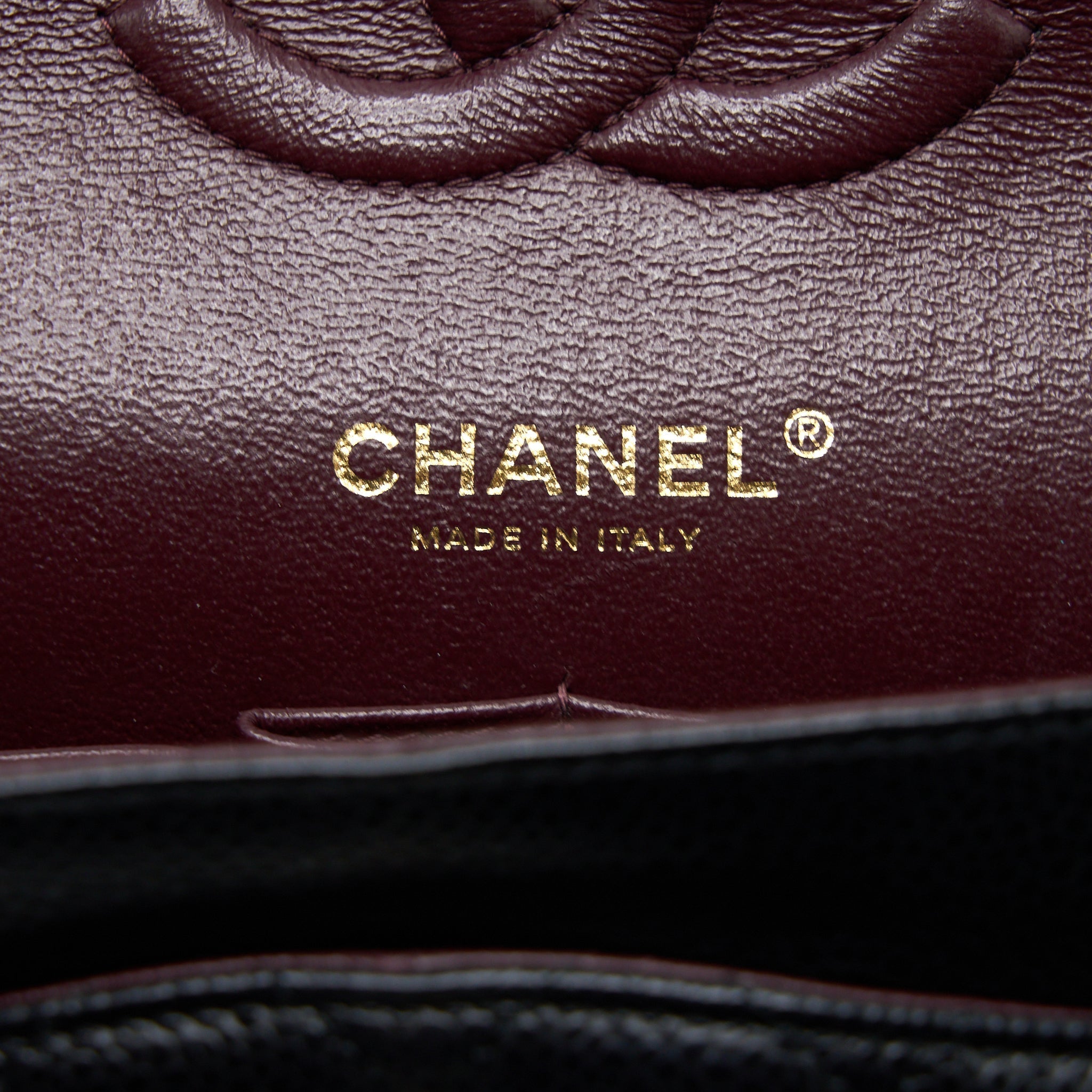 CHANEL MEDIUM CLASSIC DOUBLE FLAP BAG CAVIAR BLACK GHW