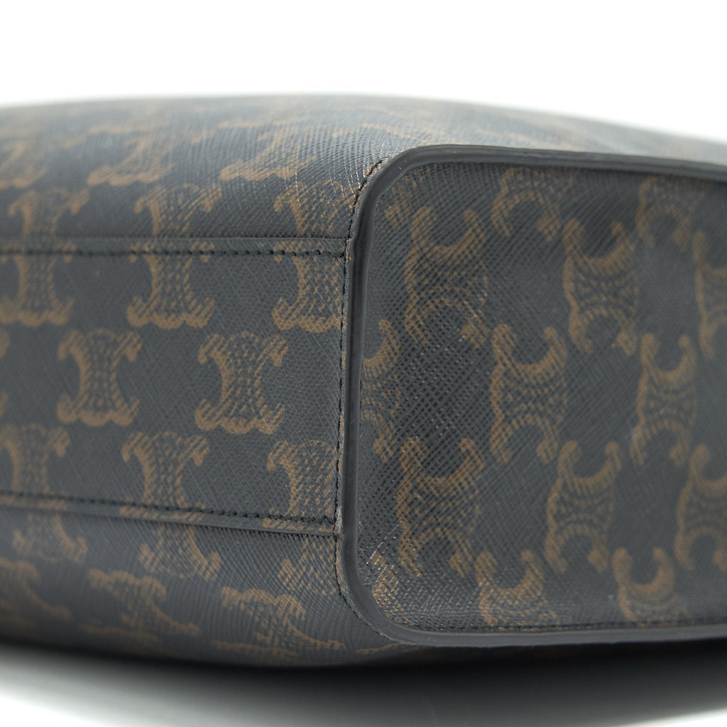 CELINE SMALL VERTICAL CABAS IN TRIOMPHE CANVAS
