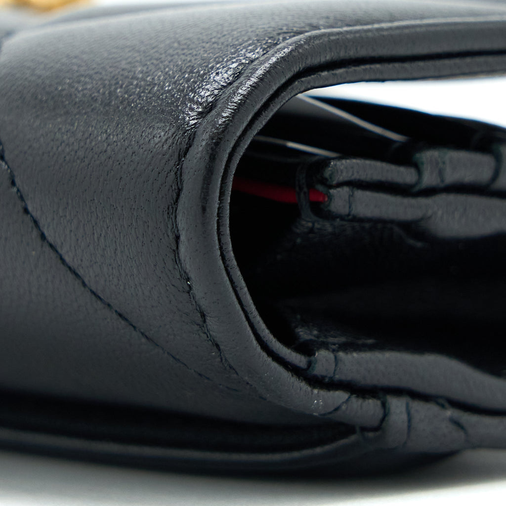 CHANEL 19 FLAP WALLET LAMBSKIN BLACK GHW