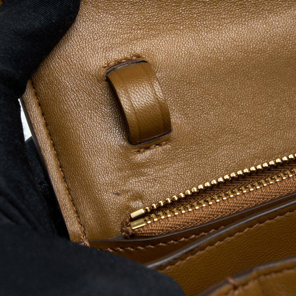 CELINE MEDIUM CLASSIC BOX BAG CALFSKIN CARAMEL BRUSHED GHW