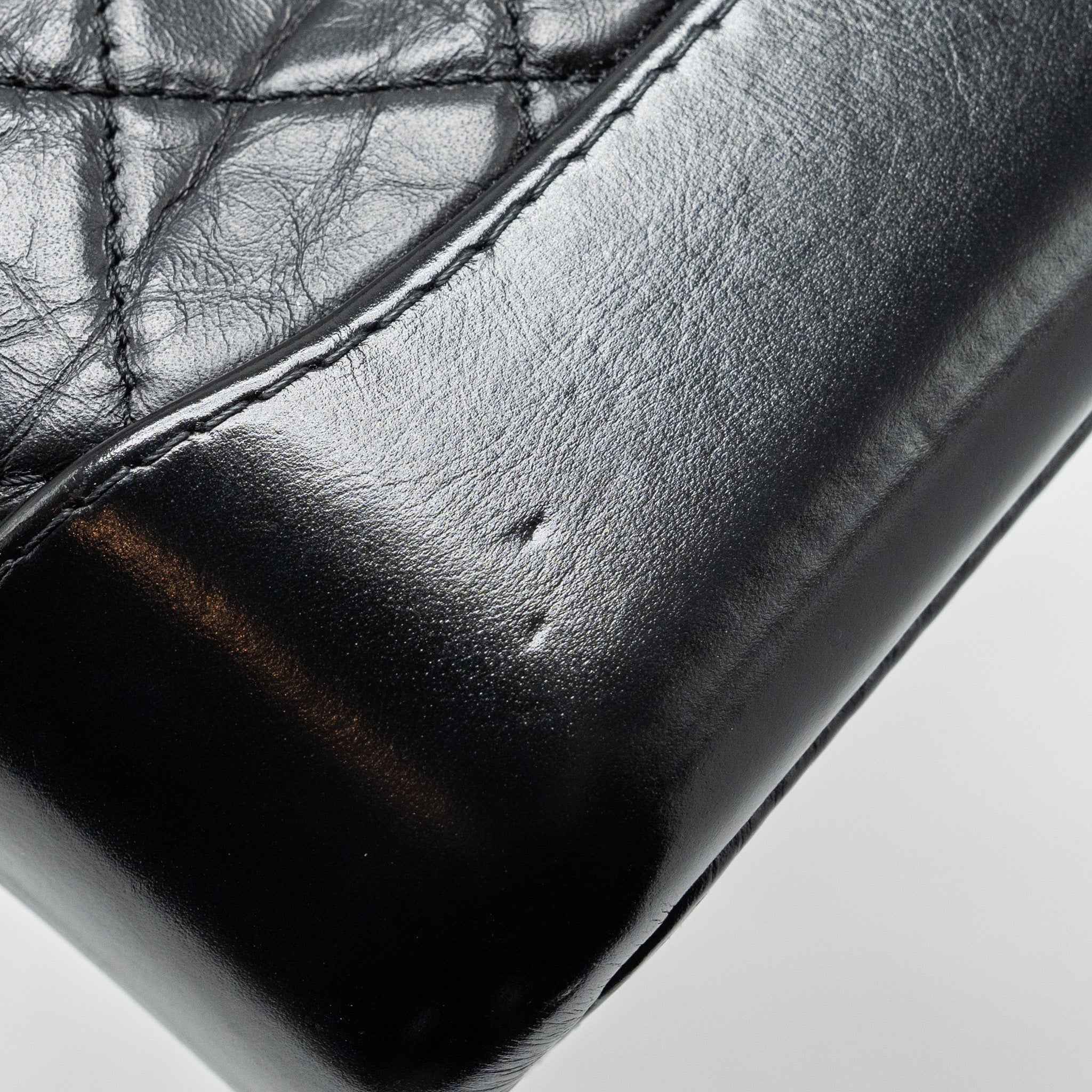 CHANEL SMALL GABRIELLE HOBO BAG AGED CALFSKIN BLACK MULTICOLOUR HARDWARE
