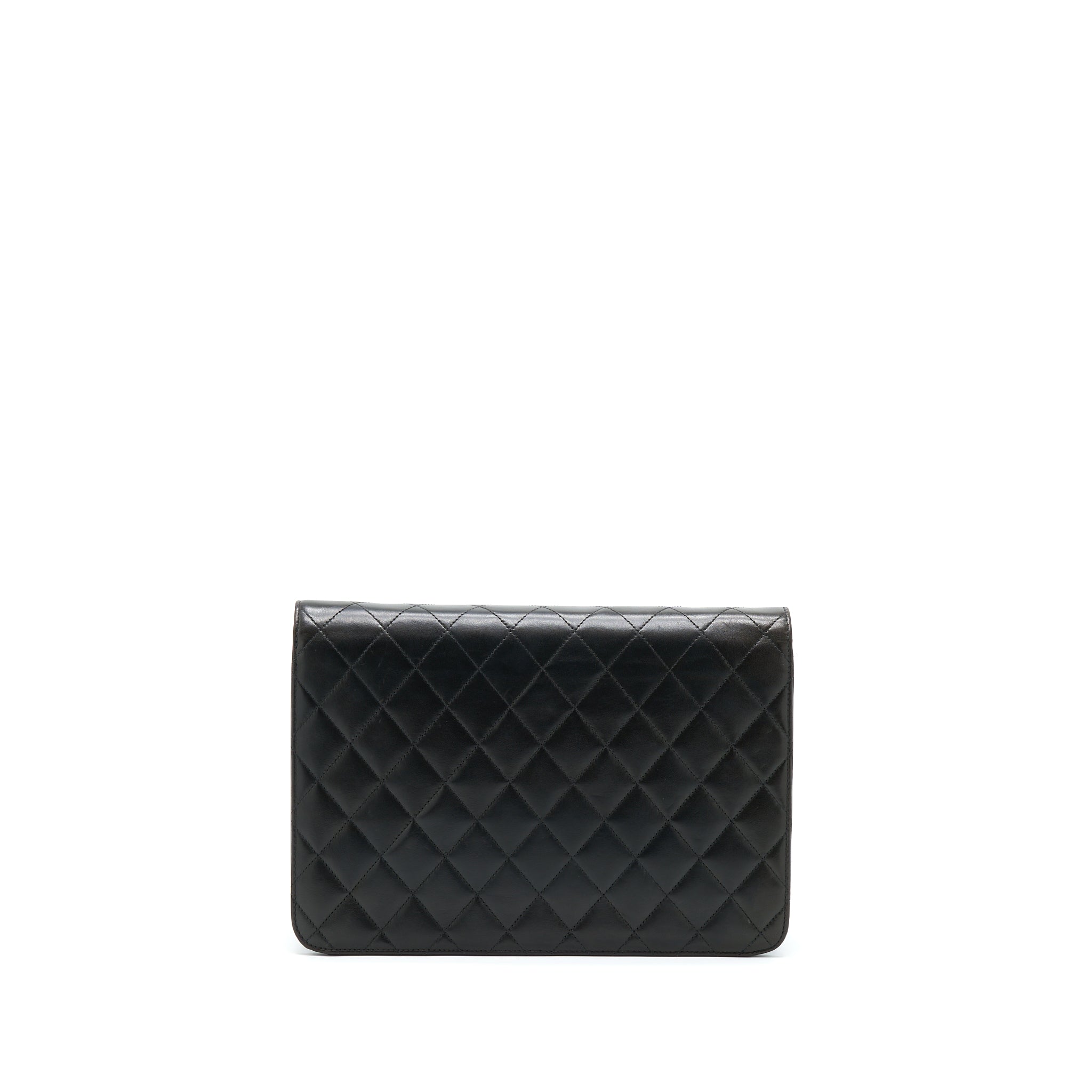 CHANEL VINTAGE FLAP BAG LAMBSKIN BLACK GHW