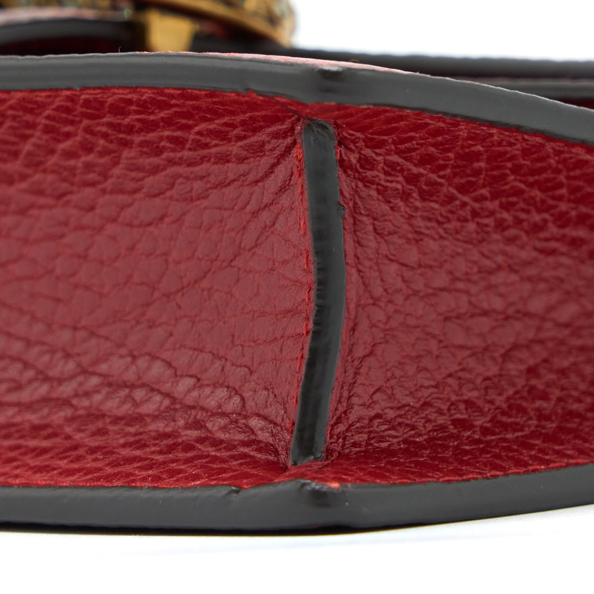 GUCCI SUPER MINI DIONYSUS CALFSKIN RED RUTHENIUM SHW