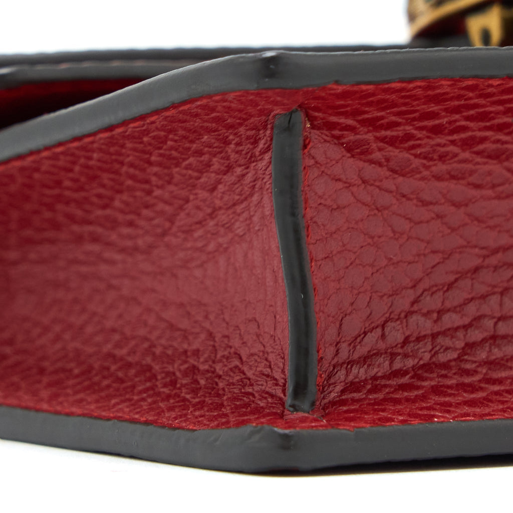 GUCCI SUPER MINI DIONYSUS CALFSKIN RED RUTHENIUM SHW