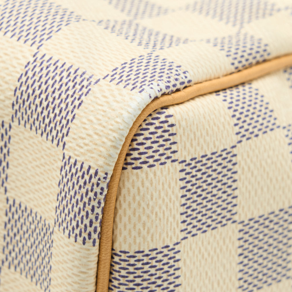 LOUIS VUITTON SPEEDY 30 DAMIER AZUR CANVAS GHW