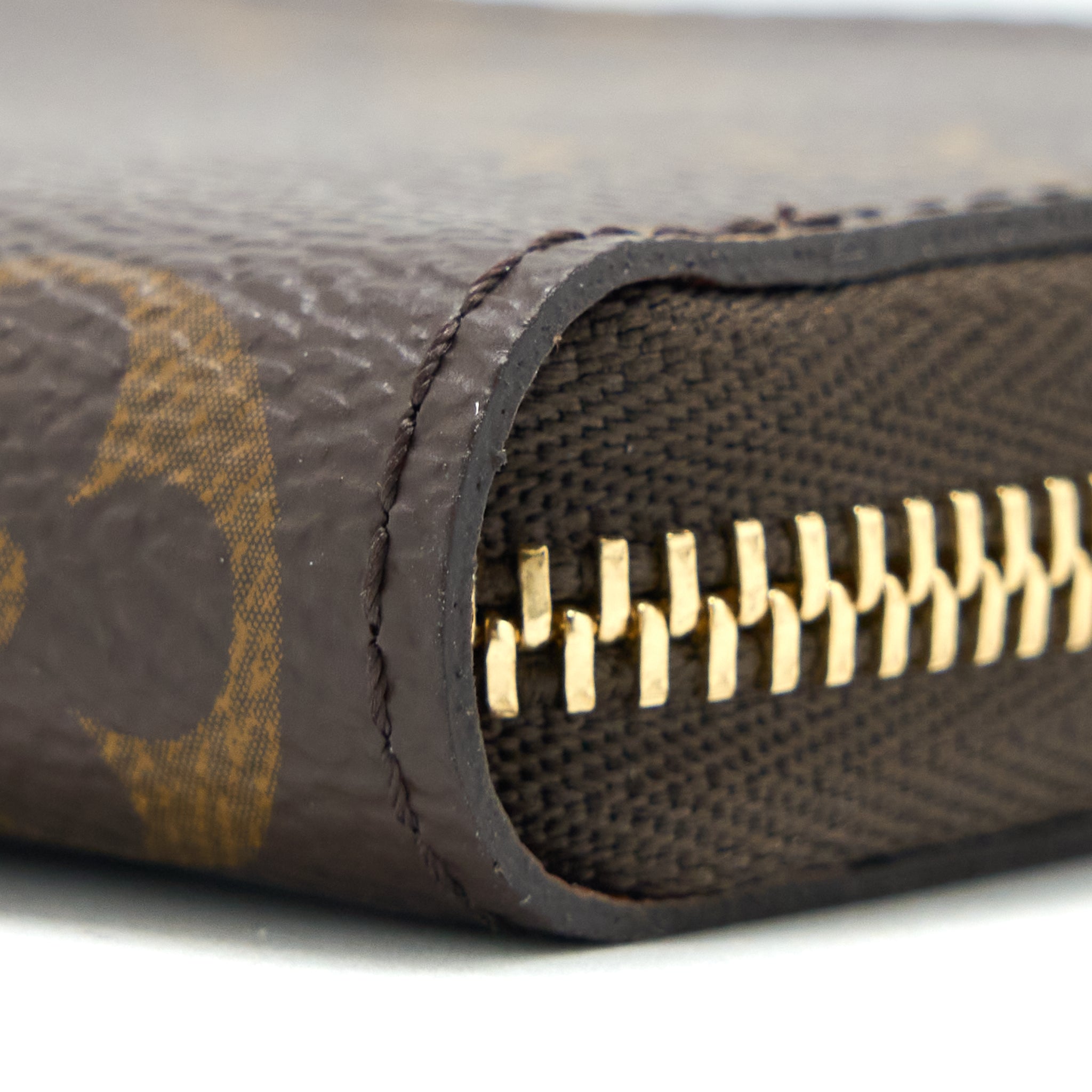 LOUIS VUITTON SMALL ZIP CARDHOLDER MONOGRAM CANVAS GHW
