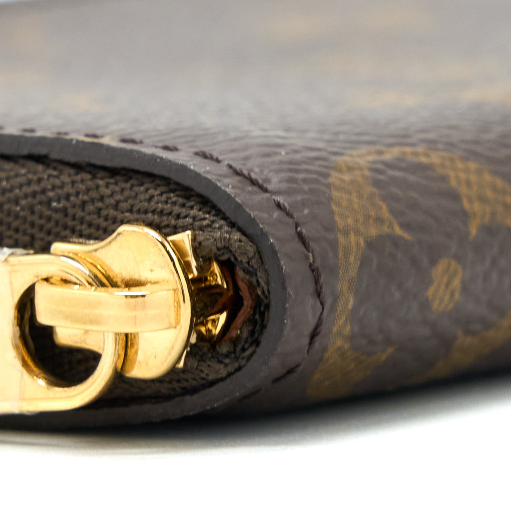 LOUIS VUITTON SMALL ZIP CARDHOLDER MONOGRAM CANVAS GHW