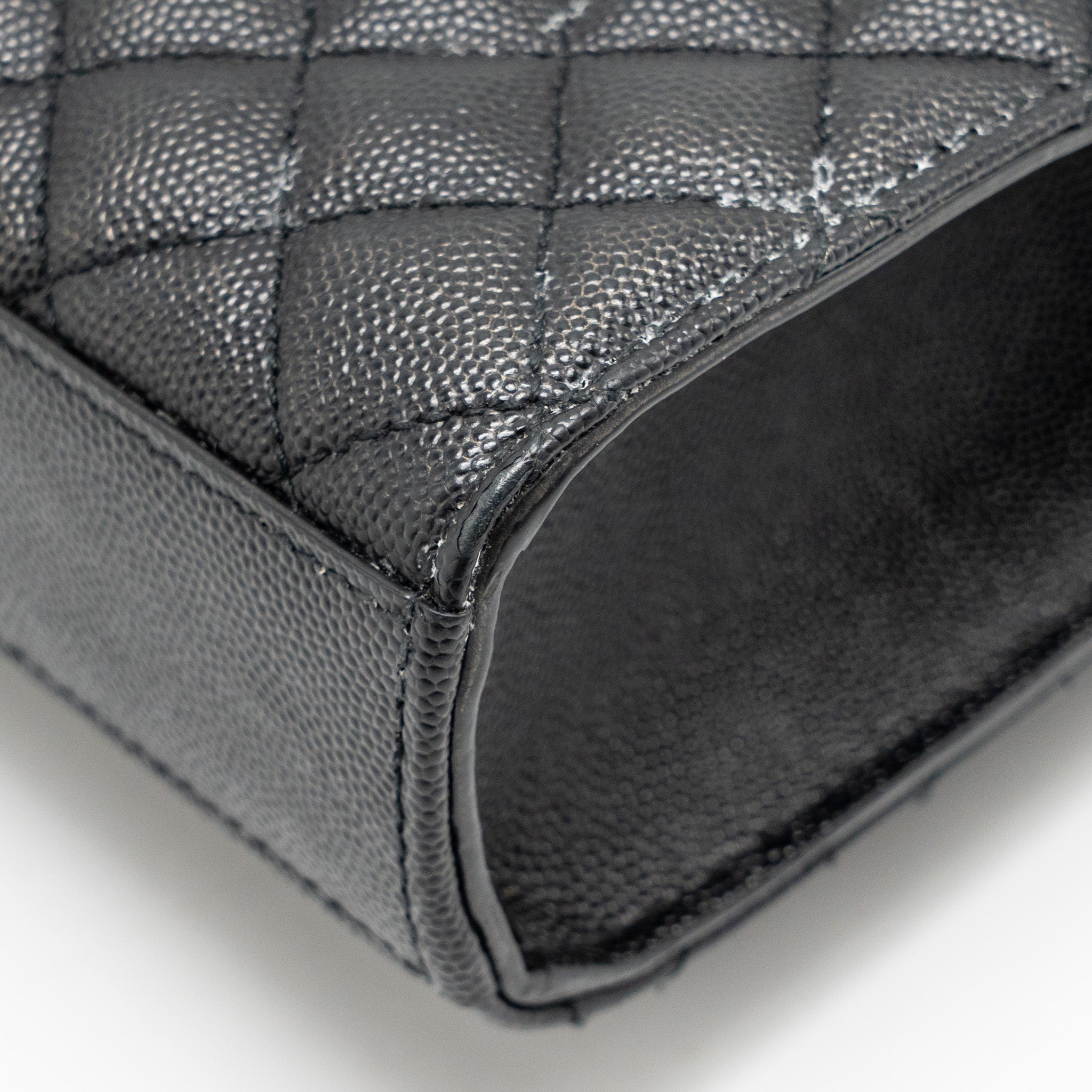 SAINT LAURENT/YSL MEDIUM ENVELOPE BAG CALFSKIN BLACK GHW