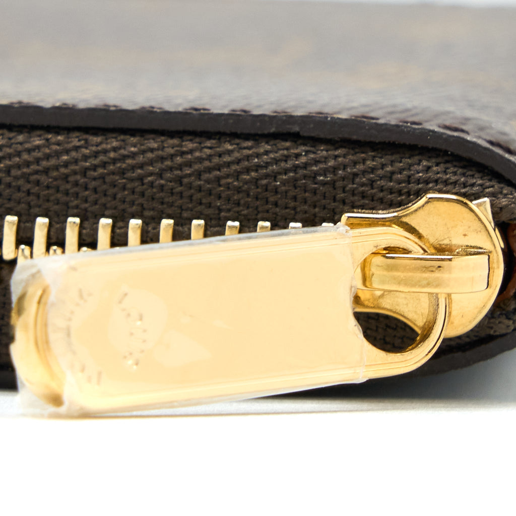 LOUIS VUITTON SMALL ZIP CARDHOLDER MONOGRAM CANVAS GHW