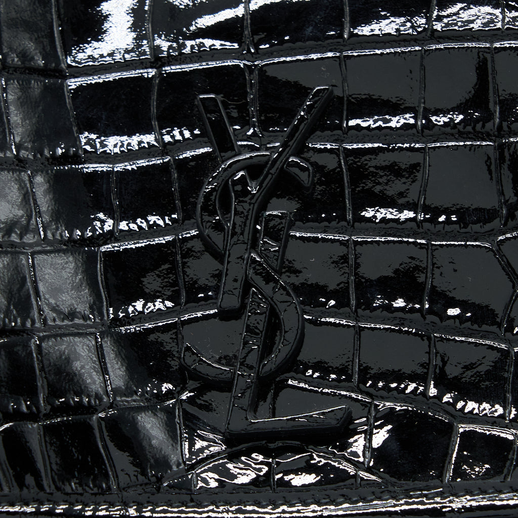 SAINT LAURENT MEDIUM NIKI CHAIN BAG PATENT BLACK SHW